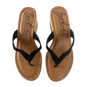 Zodiac Black Platform Sandals Size 8.5 NWT